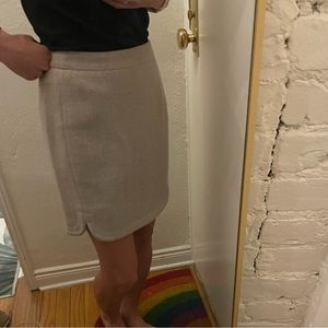J. Crew wool skirt with notched sides - like new $149